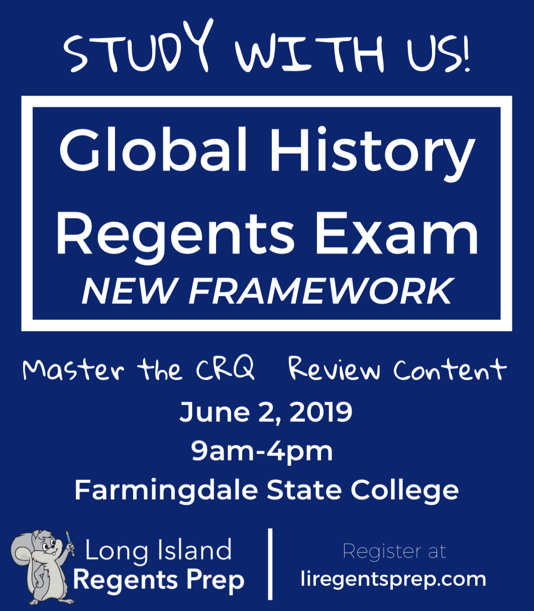 The New Global History Regents Exam Long Island Regents Prep Long